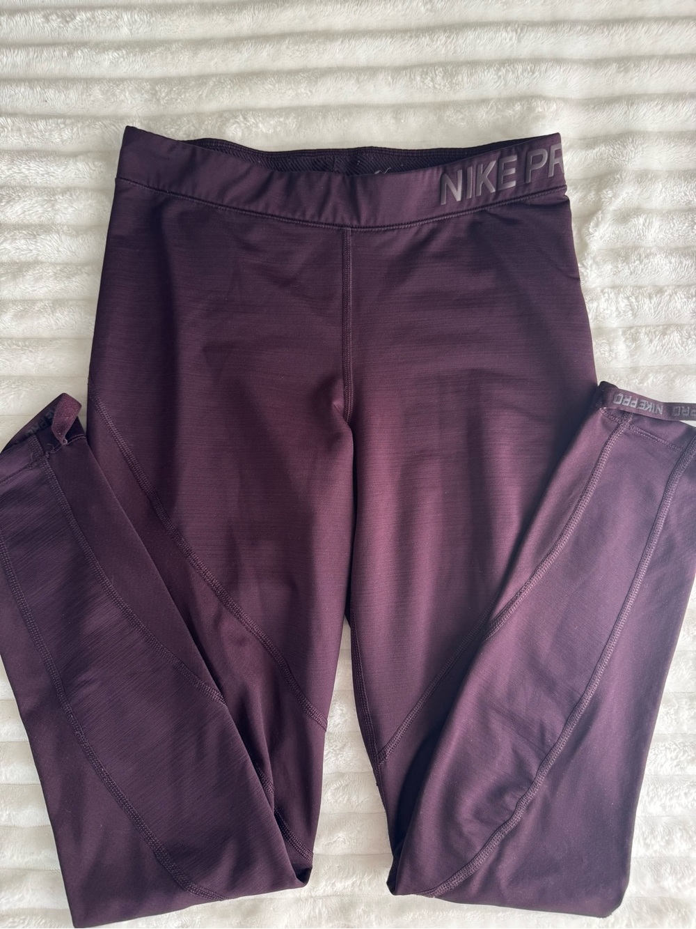 Purple Nike Pro Leggings